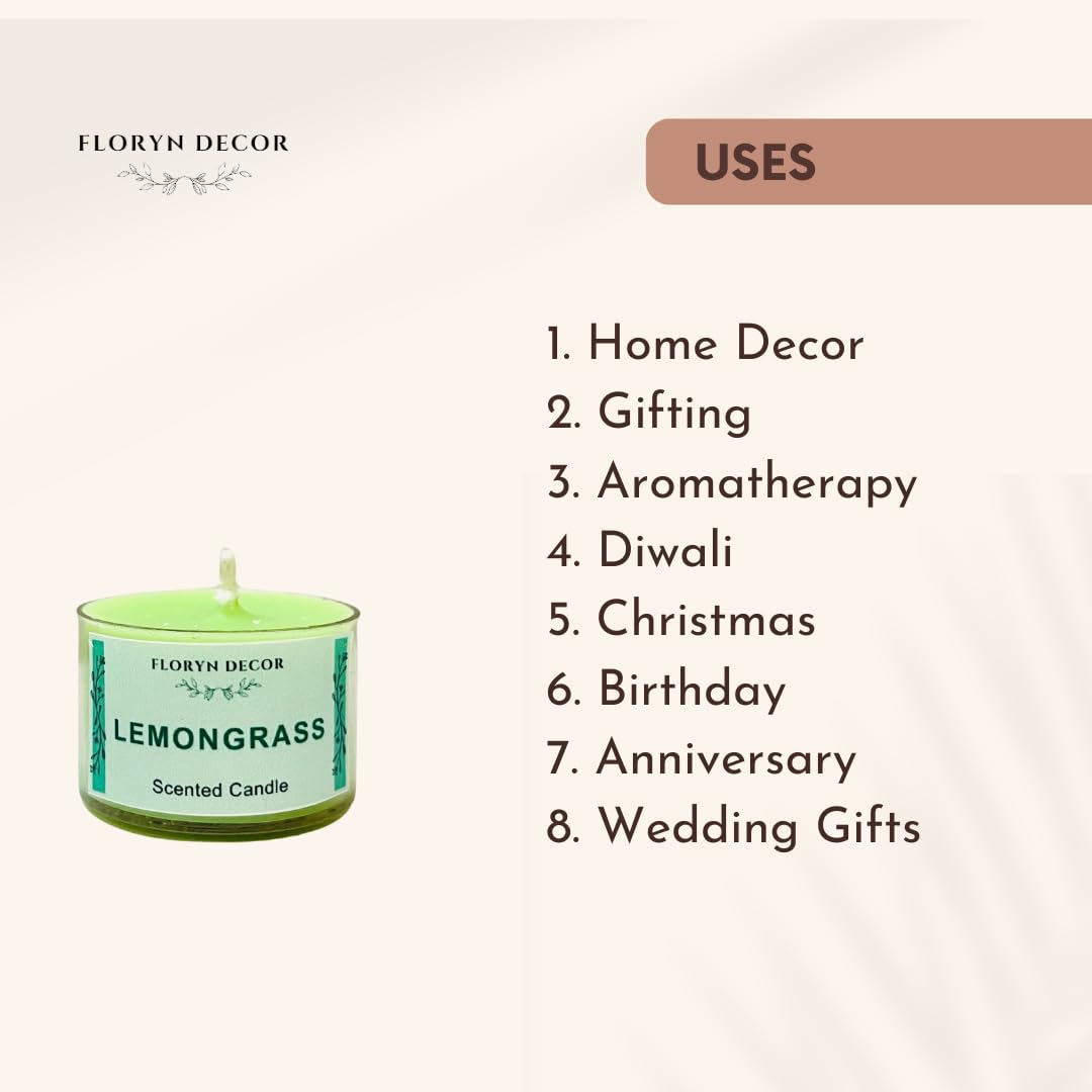 Floryn Decor Scented Candles Gift Set - 6 Fragrances -5 Floryn Decor Scented Candles Gift Set - 6 Fragrances -5