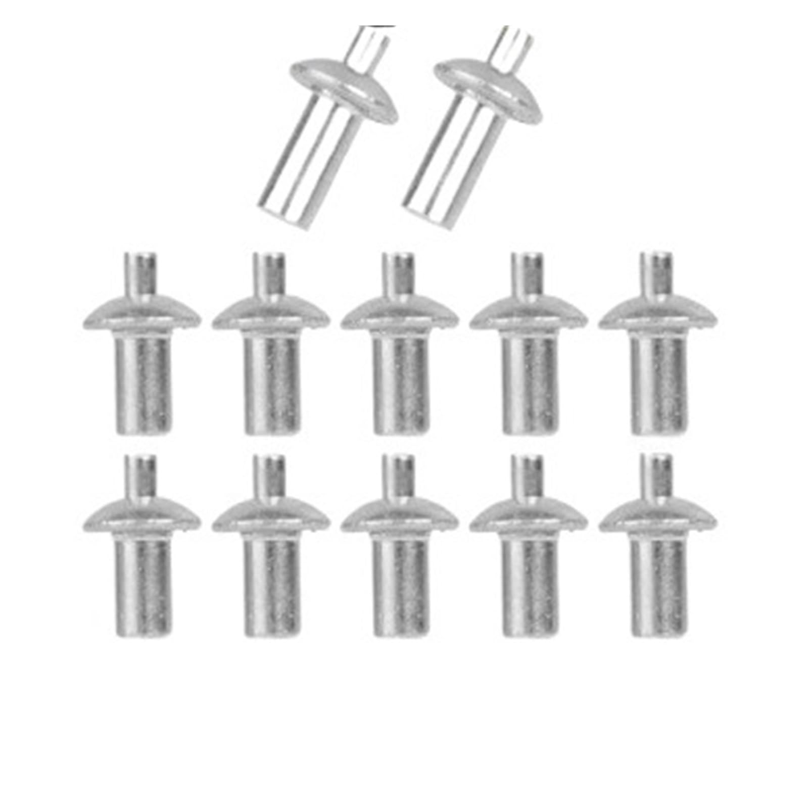 Flozari Hammer Rivets Hammer Drive Expansion Rivets Percussion Expansion Aluminum Nail Head Piercing Knock Type Small Tapping Screws Fasteners(20PCS,5x11mm)