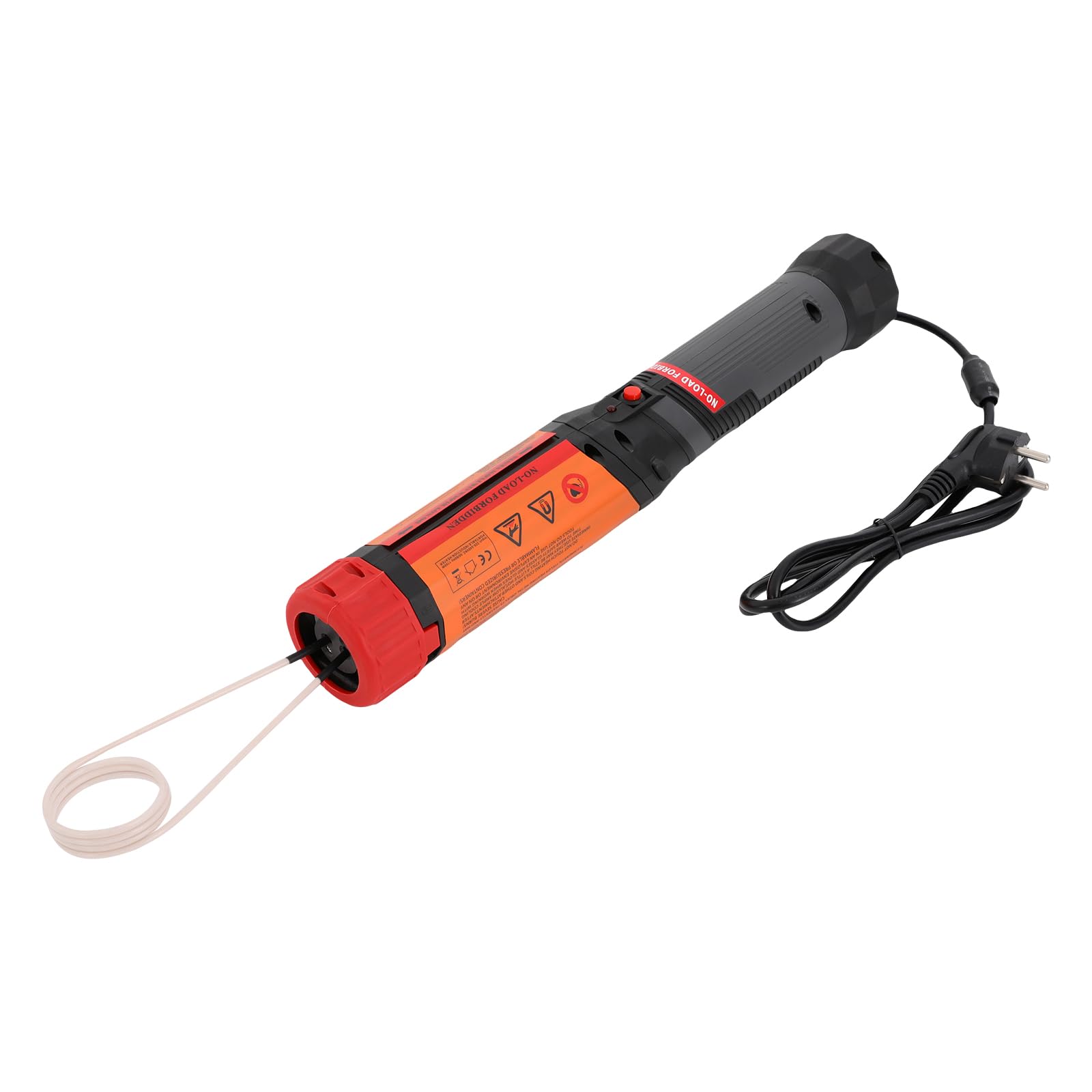 Calentador magnético de inducción de 1100 W de plástico, cobre, herramienta de inducción sin llama con 10 espirales calefactoras, calentamiento magnético de inducción, para quitar tornillos (negro)