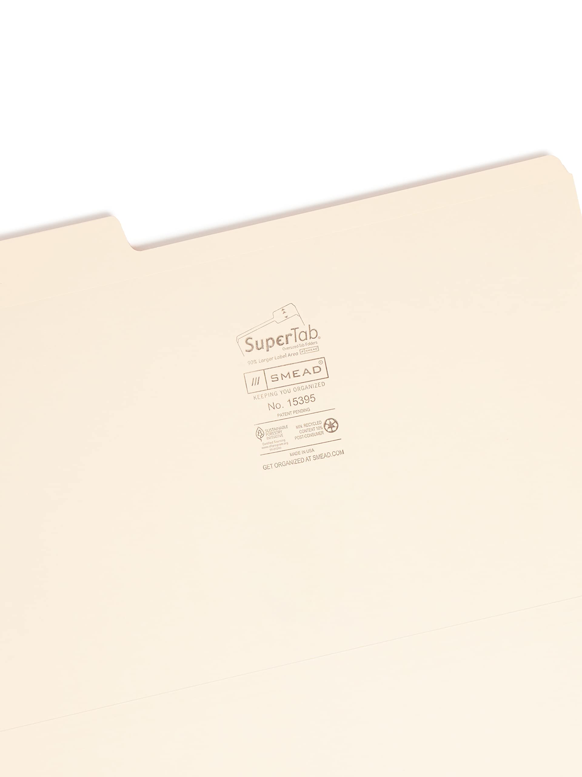 Supertab Folder Snapklik.com : Smead SuperTab File Folder, Oversized Reinforced 1/3-cut ...