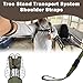 Qiullen Tree Stand Transport System Accessories Comfortable Padded Tree Stand Backpack Carry Straps Minimize Noise Tree Stand Carrier System Lightweight Universal Backpack System