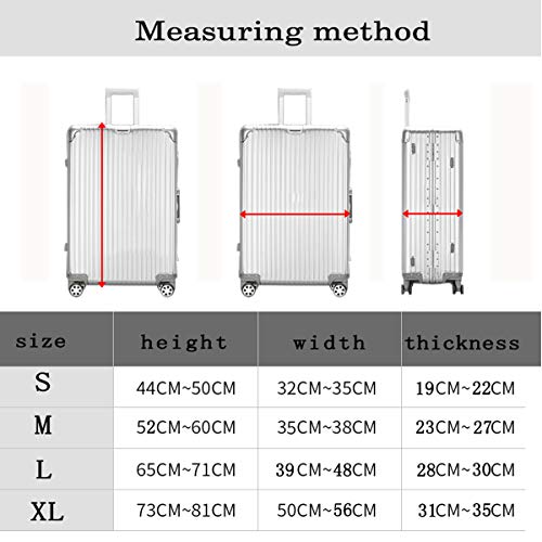 Image of WUJIAONIAO Travel Luggage Cover Spandex Suitcase Protector Washable Baggage Covers (S (for 18-20 inch luggage), compass)