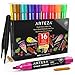Produktbild Arteza Kreidestift Set, 16 Kreidemarker in 16 hellen Farbtönen, 16 austauschbare Keilspitzen, 1 Pinzette, 50 Etiketten, 2 Schablonen, ungiftig, wasserbasiert und löschbar, für viele Oberflächen