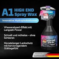 DR. WACK - A1 HIGH END Spray Wax 500 ml - Autowachs mit Abperl-Effekt - Sprühwachs für langanhaltenden Lackschutz & Glanz - Auto Lackversiegelung - für alle Lackarten - Hochwertige Autopflege – Ansicht 2