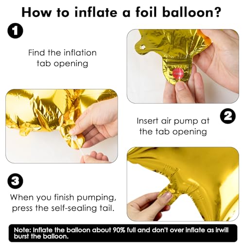Image of Graduation Balloons, Class of 2026 Balloons, 16Inch Gold Grad Class of 2026 Letters Foil Balloon Sign with Star Balloons, Class of 2026 Decorations for High School College Graduation Party Decorations