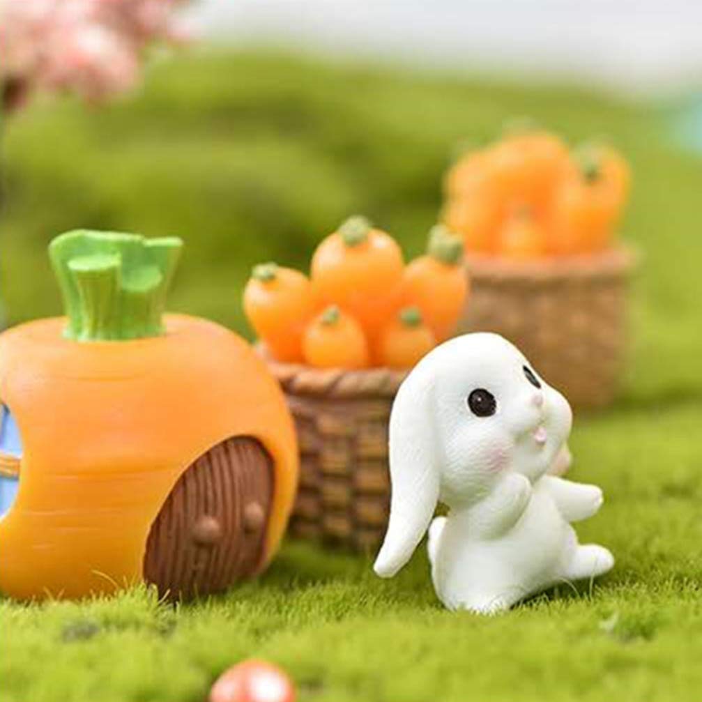BESPORTBLE Stuks Konijn ornament mini beeldje baby konijn speelgoed