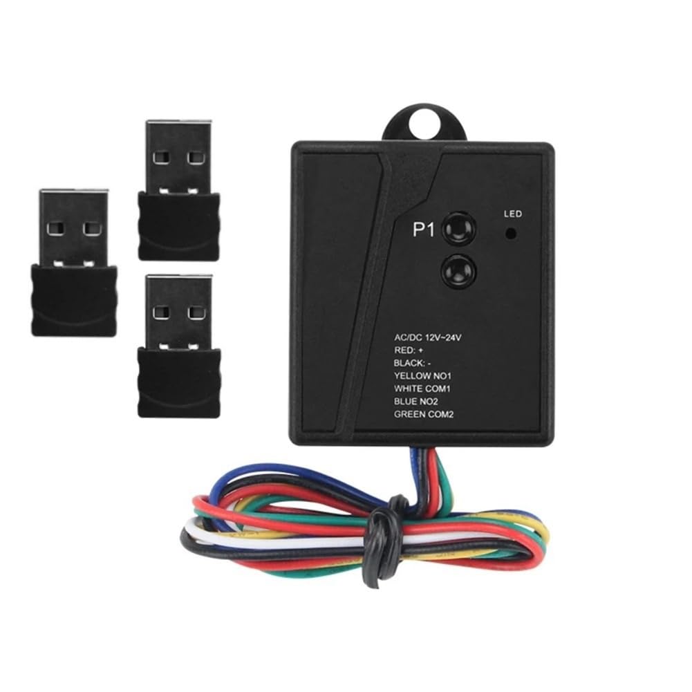 Receptor de Apertura Remota de Puerta de Garaje con Conexión Bluetooth 2.4G, Transceptor de de Control de Acceso con Puerto USB