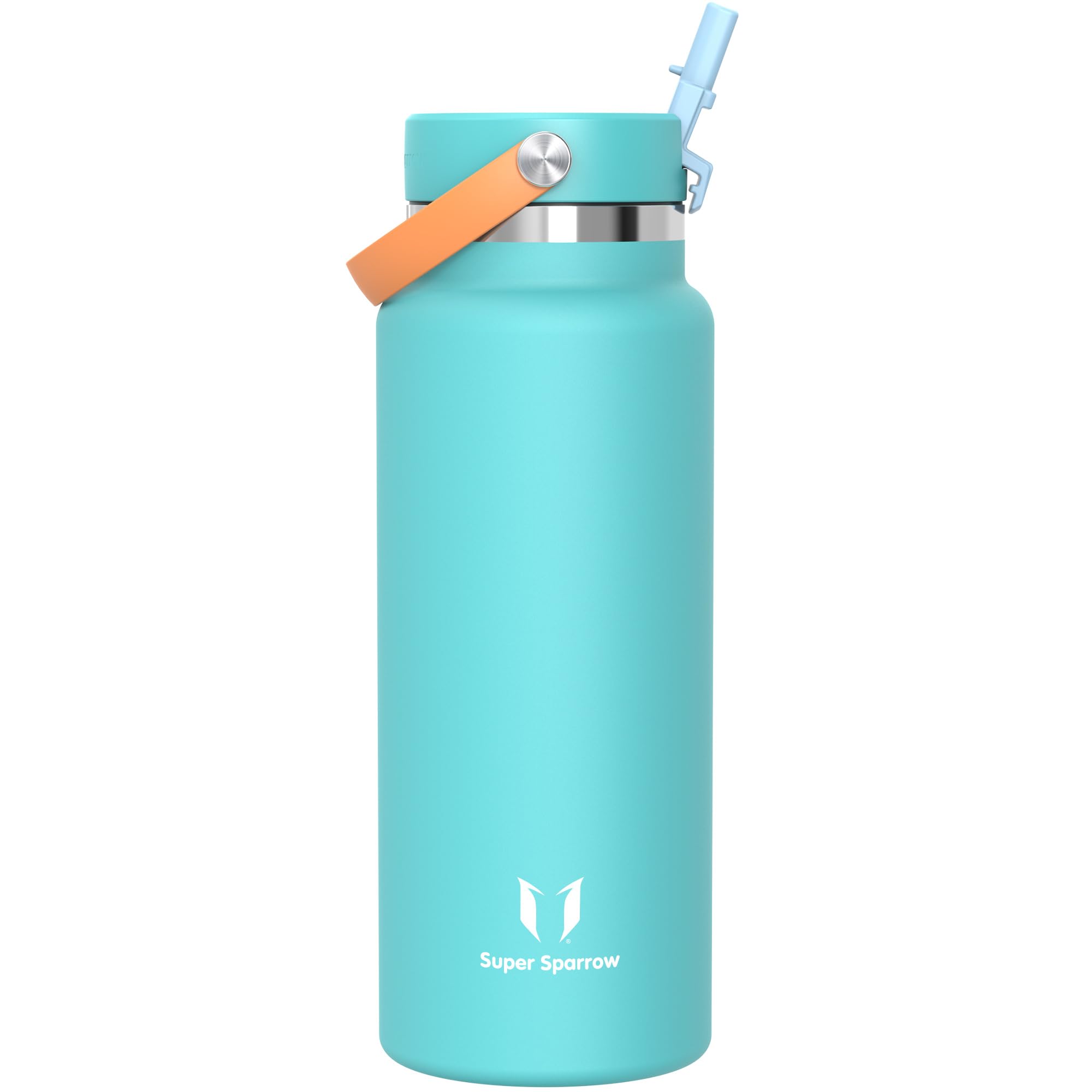 Sparrow SwivelSip Botella Termica - Botella Agua Acero Inoxidable Boca Ancha con Pajita - 750ml - Sin BPA y Antifugas - para Deporte, Gimnasio, Oficina, Yoga, Ciclismo — view 13