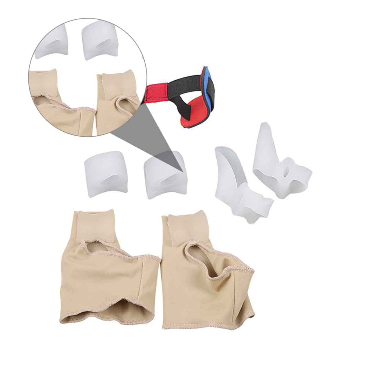 BCOATH 1set Appliance Tool for Hallux Comfortable and Breathable -day Wear for Bunion Relief and Straightening