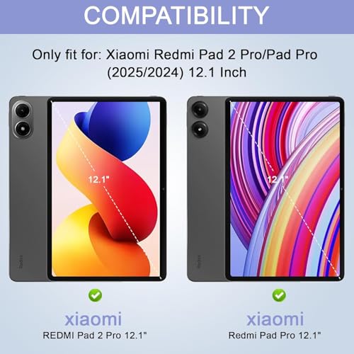 Coque Xiaomi Redmi Pad Pro en cuir PU de qualité supérieure style minimaliste finition dorée