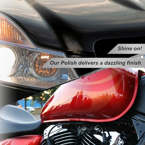 Image of CAR SAAZ Car & Bike Care Kit (10 Items) | Exterior Polish, Dashboard Polish, Shampoo, Upholstery Cleaner, Tyre Shiner 100 ML Each, 4 Applicators & Cloth | Interior & Exterior Cleaning & Shine Pack