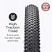 Replacement Bike Tire -26’’x1.95’’, 27.5’’x2.1’’, 27.5’’x2.2’’, and 29’’x2.2’’ Durable Folding Mountain Bike Tire - 60 TPI Bicycle Tires for Mountain Bike Bicycle (RETRO-26X1.95)
