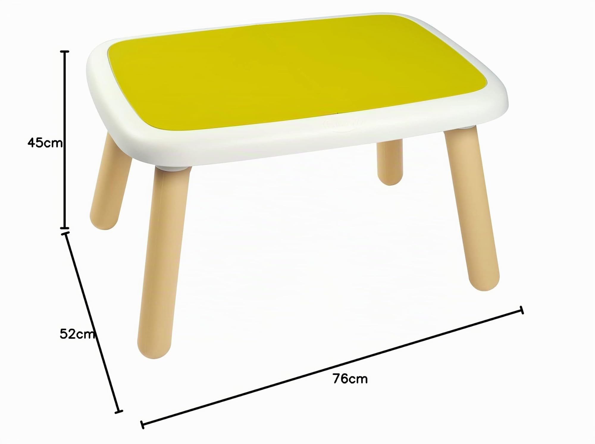 Smoby - Kid Table - Mobilier pour Enfant - Dès 18 Mois - Intérieur et Extérieur - 880406 Vert/Beige