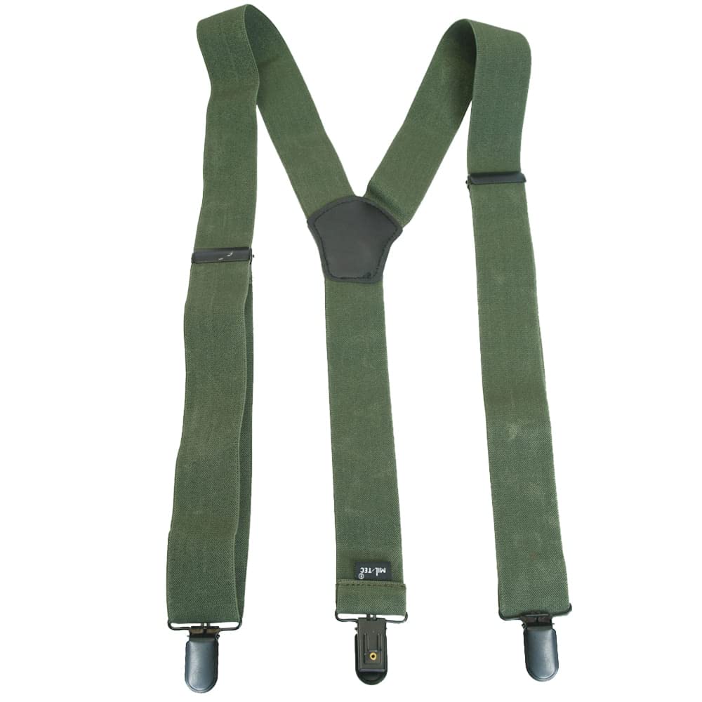 Mil-​Tec Bretelles avec clip, Olive, taille unique
