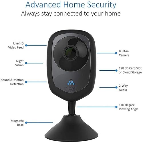 Miniatura 4 de Momentum Axel WiFi Stick Up - Cámara de seguridad en la nube  Monitoreo de bebés, vigilancia inalámbrica, visión nocturna infrarroja, audio de 2