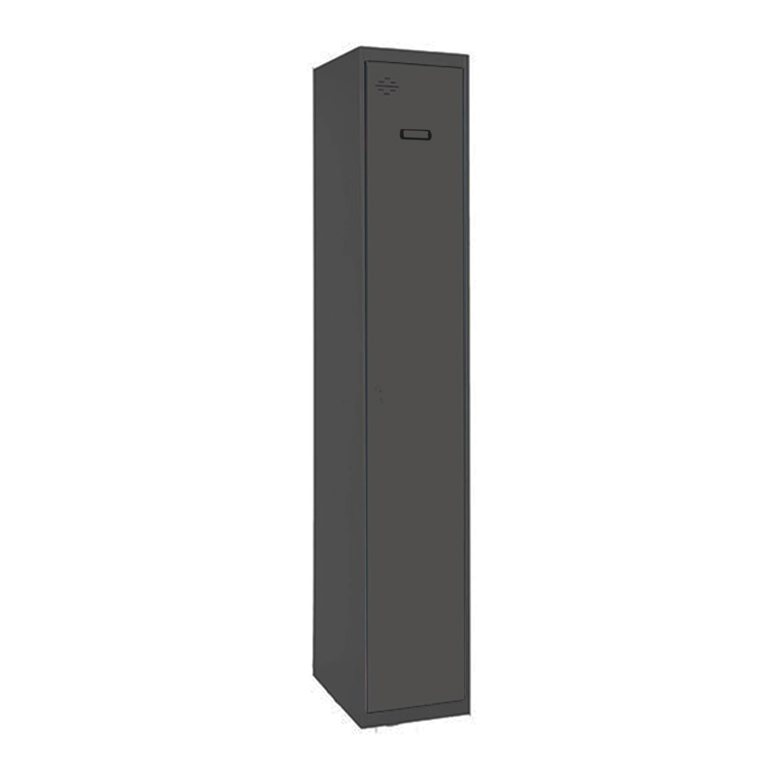 PROREGAL Spind AMEGO | HxBxT 180x40x50cm | 1 Abteil | Grundmodul | Anthrazit-Anthrazit | Schließfach Garderobe