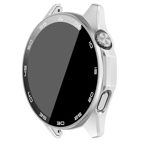 [koolriver] For HUAWEI WATCH GT6 46mm P[X Jo[ tʋKX Sʕی tیP[X PF/NA tB n[hP[X t@[EFCEHb` GT 6(Vo[)
