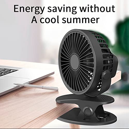 Clipe no mesa | carrinho com fluxo ar forte e baixo ruído - Mini ventilador portátil para carrinho p