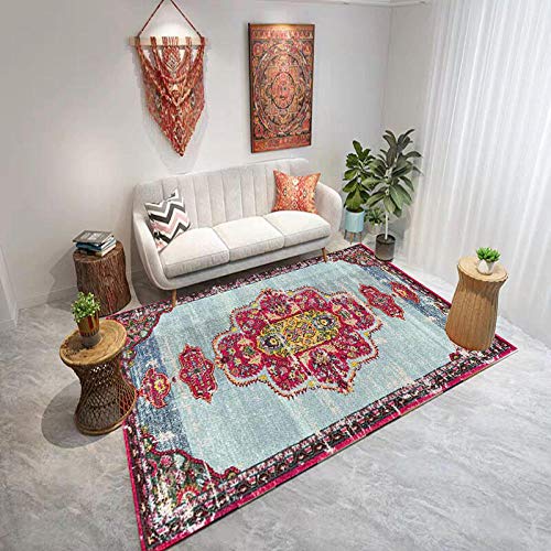 IWEYRHS Teppich, ethnischer Stil, Teppiche für Wohnzimmer, Zuhause, Vintage, Schlafzimmer, Sofa, Couchtisch, Teppich… – Bild 7