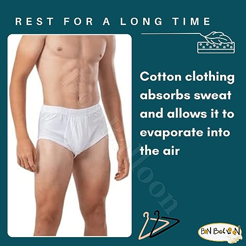 Cottonil Egyptian Underwear White Cotton Men Slip Mens Slep Pants Briefs Men's Brief Mens Shorts Premium Soft Arabian Arab Egypt Arabic Clothing Clothes (XX Large)4
