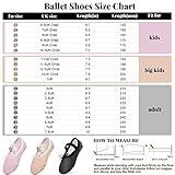 Kefiyis Ballet Shoes for Girls Leather Dance Shoes Full Sole Ballet Flats Ballet Slippers for Kids Toddler Women Adults(Black 12.5) - Image 6