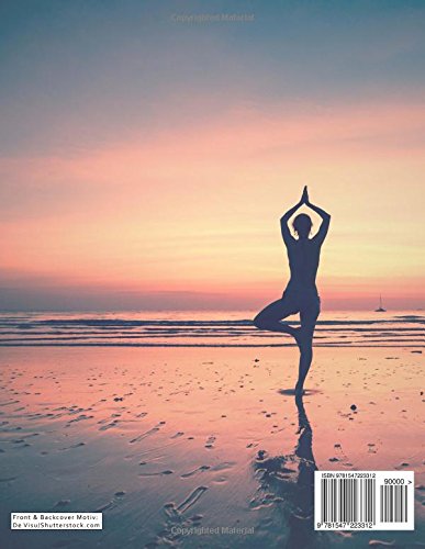 TULPE Punktraster Notizbuch A4 „C139 Yogaübung“ (140+ Seiten, Vintage Softcover, Punktkariertes Papier - Bullet Journal, Dickes Notizheft, Skizzenbuch, Tagebuch, Gepunktete Seiten, Dot Grid Notebook)