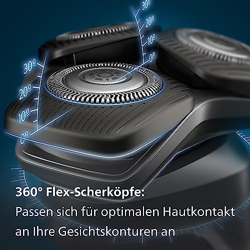 Philips Shaver Series 5000 – Elektrischer Nass- und Trockenrasierer für Herren mit ausklappbarem Trimmer, Ladestation & Reiseetui (Model S5884/35) – Bild 7