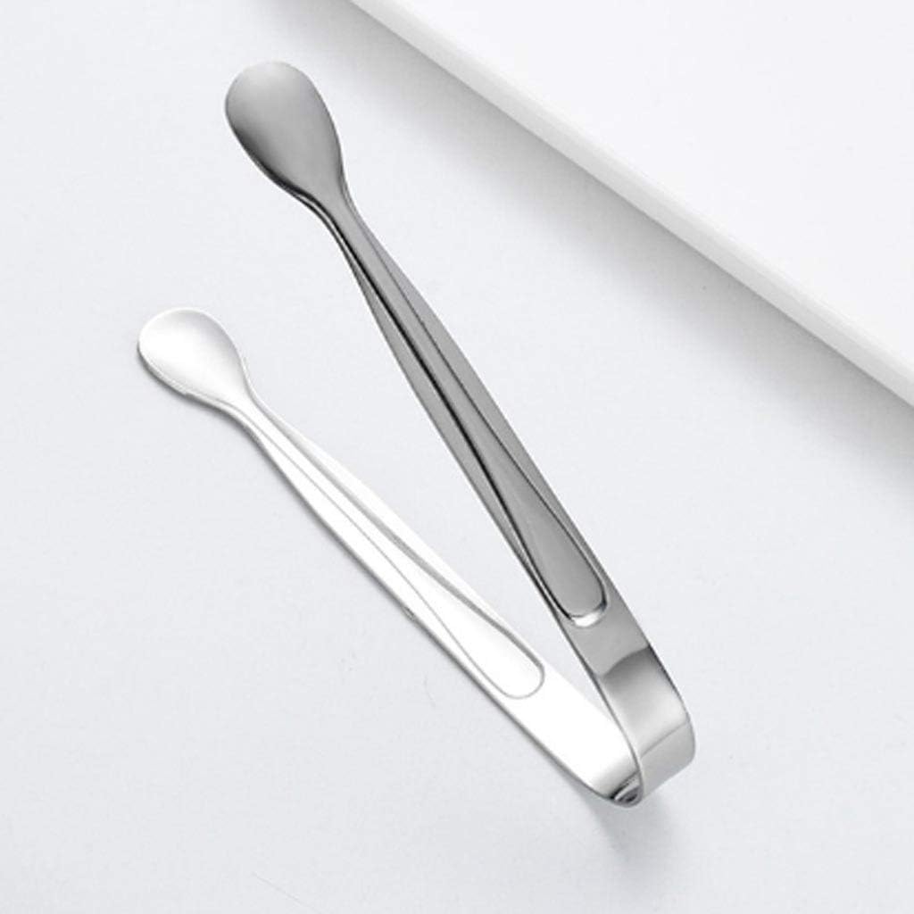 Stainless Steel Ice Clip Mini Metal Kitchen Food Service Tea Party Bar Accessories(E)