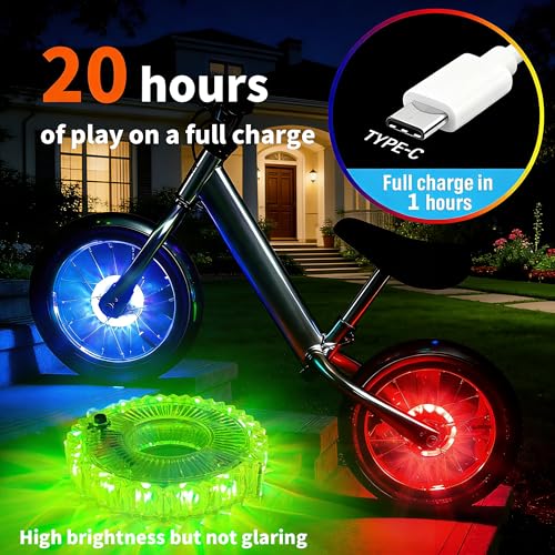 LOODIKA Rechargeable Bike Wheel Lights