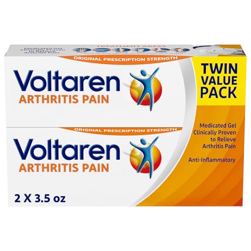 Voltaren Arthritis Pain Gel for Powerful Topical Arthritis Pain Relief with Diclofenac - NEW Easy Open Cap - 100 g x 2