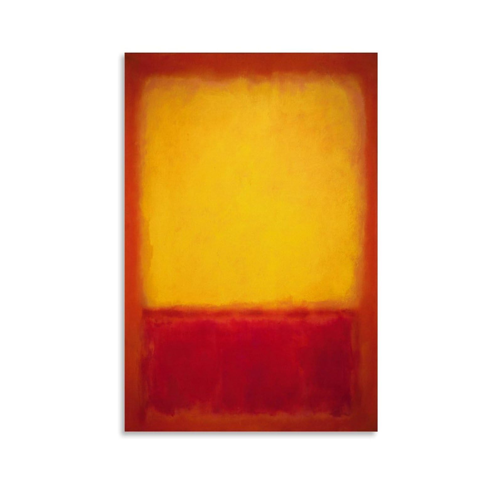 HAJIDEMA Mark Rothko Art poster Yellow over Purple Picture Print Canvas Wall Paint Arts Decor Modern Home Artworks Idea 20x30inch(50x75cm)