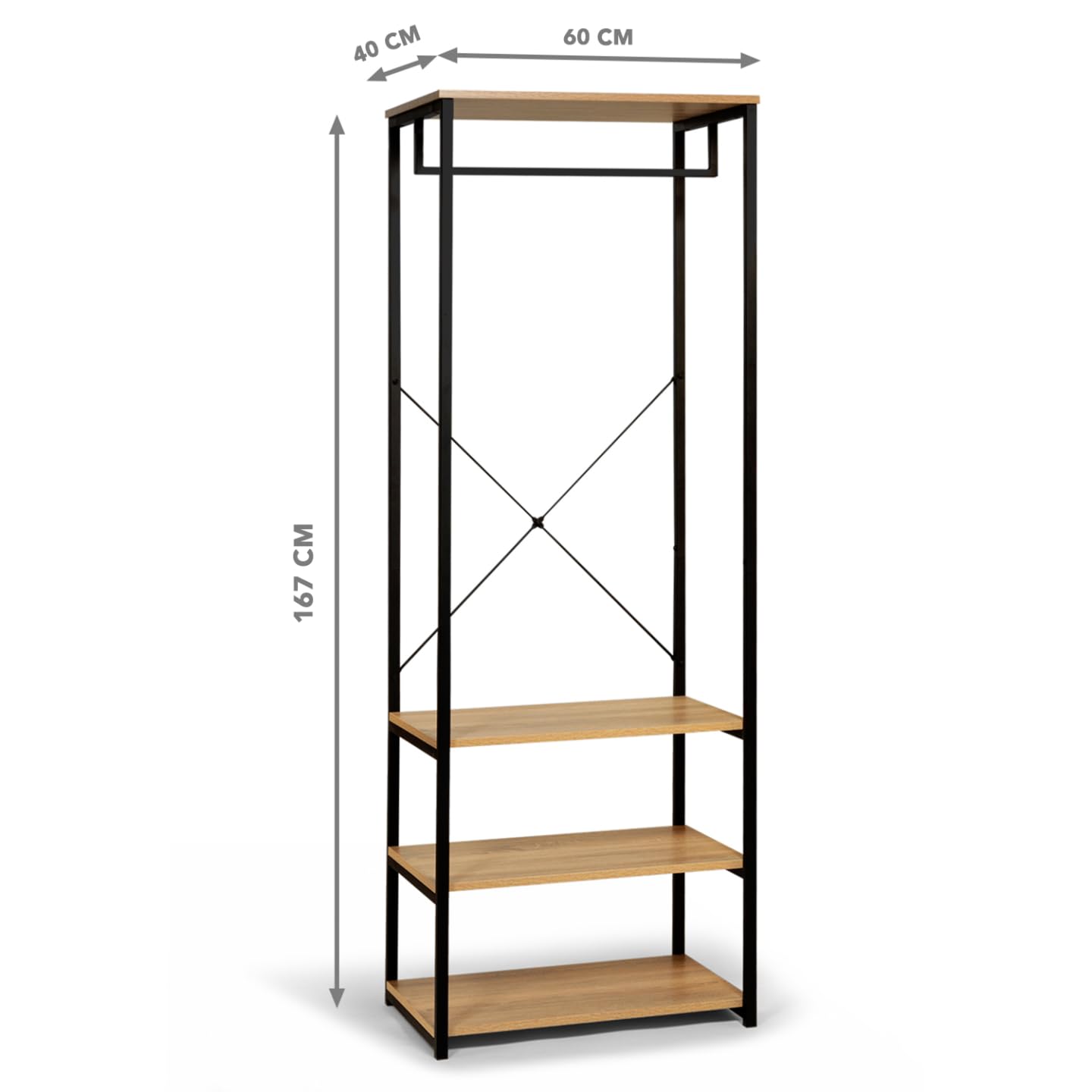 IDMarket - Dressing L. 60 cm DETROIT design industriel
