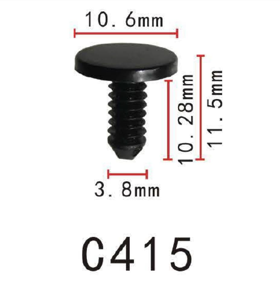 Autobahn88 Tree-Shape Push-in Rivet Clip for Door Weatherstrip, Compatible with GM (OEM# 8731909) (Pack of 20)