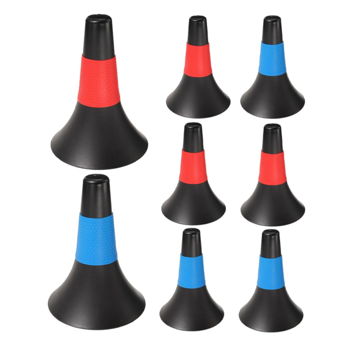 Conos de Entrenamiento Deportivo y Fácil de Manejar en Forma de Cuerno de PE, Pack de 8 Piezas, Diseño Multipropósito para Entrenamiento de Fútbol
