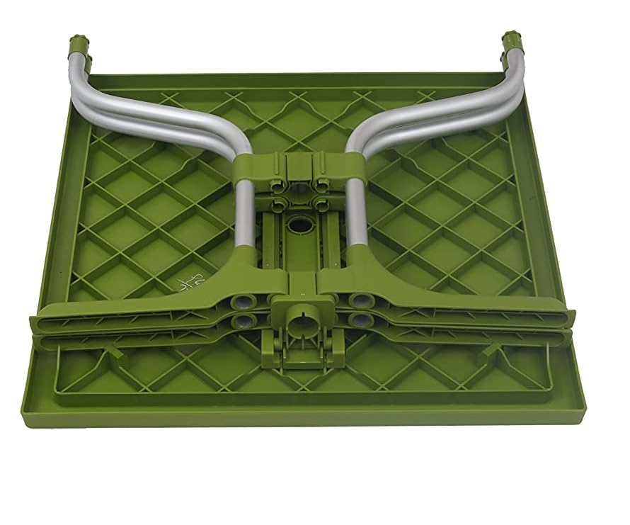HomiQ Supreme Olive 4 Seater Foldable Square Plastic Dining Table for Cafe, Garden, Office | Indoor&Outdoor Use | (Color: Mehndi Green; Qnt: 1 Pc.) 2