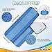 KEEPOW Microfiber Cleaning Pad, Mop Replacement Pads for Hardwood Floor Cleaner, 18 Inch, Washable & Reusable Spray Refills for Hard Surface Laminate Wood (4 Pack)