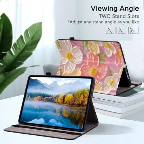 Protection Samsung Galaxy Tab S10+ Plus fleurie pour éviter les rayures d'écran 12.4"