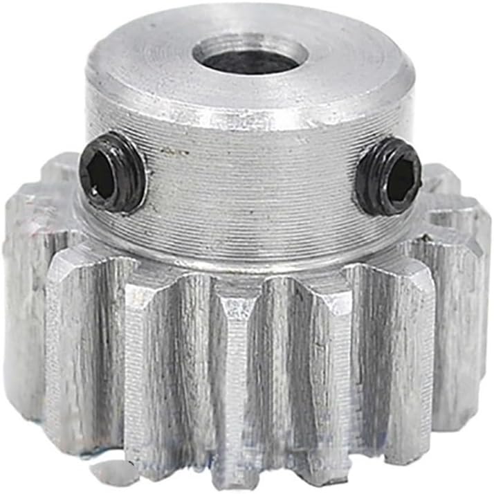 Steel quenching sprocket 未处理 Gear teeth spiral bevel gear 1Pcs 1.5 Module Spur Gear Motor Gear 1.5M 30T Steel No Quenching Mechanical Transmission Gear(15mm)