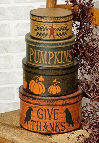 Primitive-Autumn-Boxes-Harvest-Fall-Round-Stacking-Storage-Set-of-3-Rustic-for-Home-Kitchen-Decor Primitive Autumn Boxes Harvest Fall Round Stacking Storage Set of 3 Rustic for Home Kitchen Decor