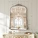 24x32 inch Vintage Silver Arched Bathroom Mirror - French Antique Mirror - Traditional Decorative Wall Mounted Arched Mirrors for Entryway/Fireplace/Bathroom/Hallway - Home Decor for Fashion