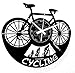 Instant Karma Clocks Horloge Murale en Vinyle Sport Vélo Tour de France Cyclisme d'Italie, Bicyclette, Idée Cadeau pour Cycliste