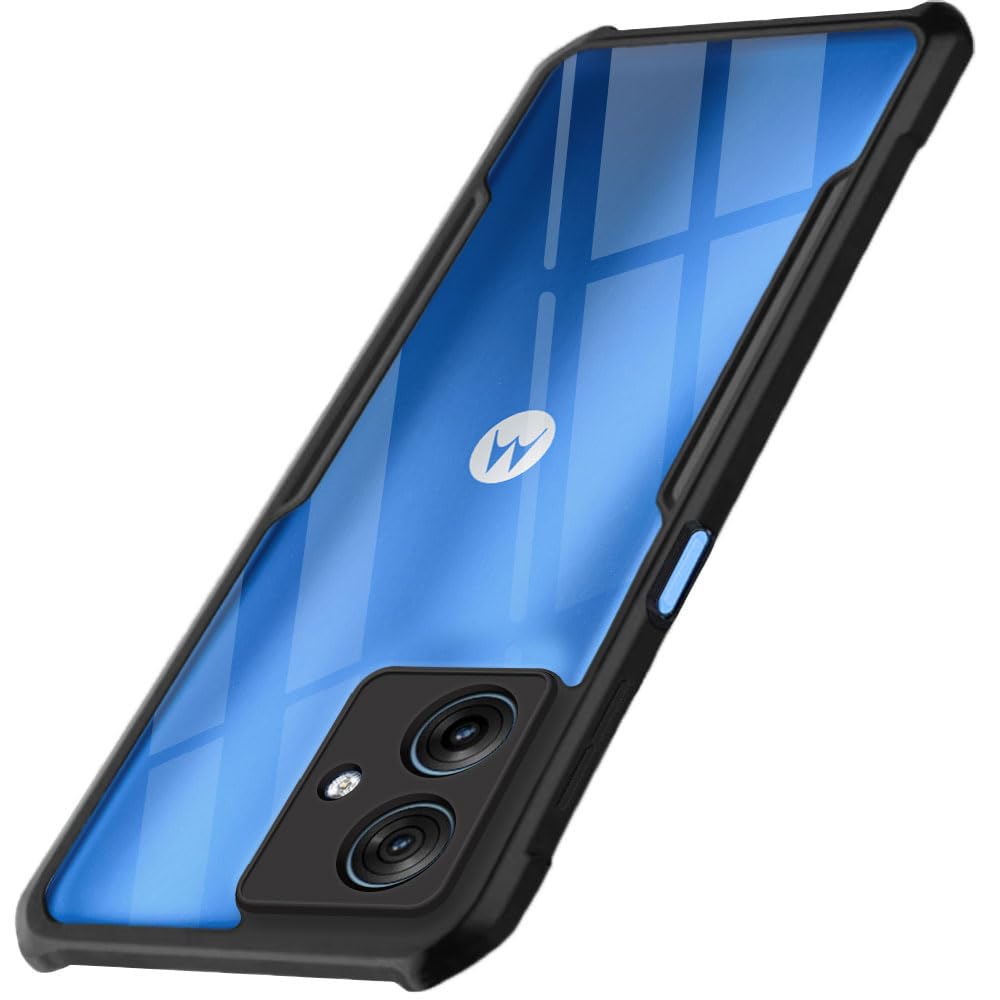 TheGiftKart Crystal Clear Back Cover Case for Motorola Moto G54 5G / G64 5G | 360 Degree Protection | Protective Design | Transparent Back Cover Case for Moto G54 5G / G64 5G (PC & TPU, Black Bumper) (B0CPHTJWJS) Amazon Price History, Amazon Price Tracker