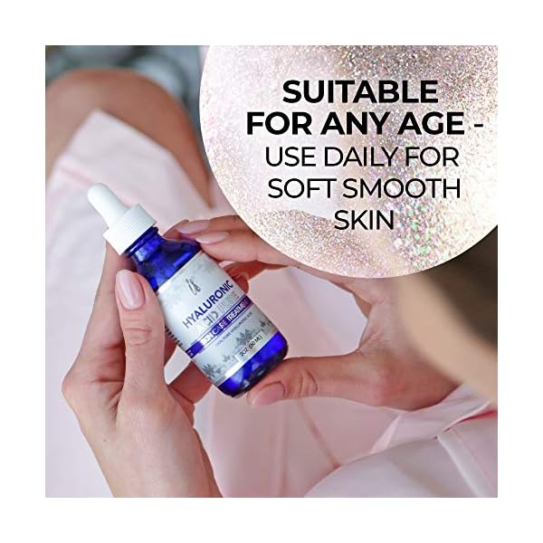 Hyaluronic-Acid-for-Face-100-Pure-Medical-Quality-Clinical-Strength-Formula-Anti-aging-serum-for-your-skin-and-lips-2-oz Hyaluronic Acid Serum for Face (2 Oz) - Serum for Skin and Lips - Hydrating and Moisturizing Face Serum for All Skin Types - Paraben and Fragrance-Free