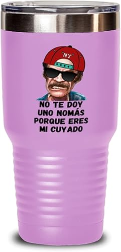 Regalo para cuyado vaso de vino y blanco no te doy una nomas