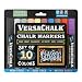 Classic Liquid Chalk Ink Chalkboard Markers by VersaChalk - Wet Erase Chalk Pens for Chalkboard Sign, Blackboard, Dry Erase Board (5mm Bold Reversible Tip)