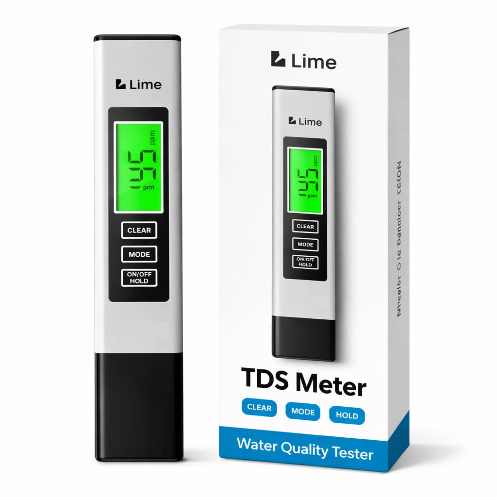 Professional Water Tester for Drinking Water - Accurate TDS Meter Digital Water Tester (0-9999 ppm) - 1 Sec Instant Read