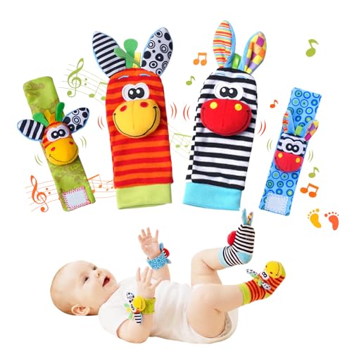 Baby Toys 0-6 Months Rattle Socks Set