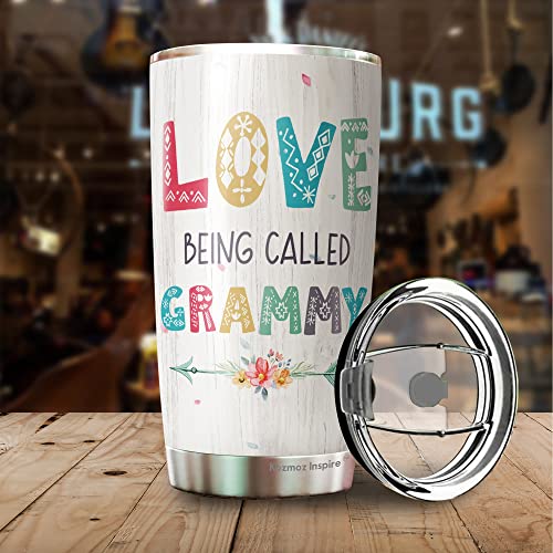 Kozmoz Inspire Love Being Called Grandma Coffee Tumbler 20oz - Gifts For Women Grandma Coffee Tumbler Mothers Day Gifts - Gift Women Grandma Gifts -Gifts From Grandson Grandkids Grandma Tumbler - Image 4