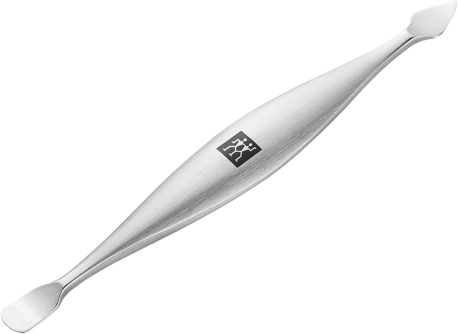 ZWILLING Pousse cuticules (Nettoyeur d'ongles, double instrument, convient aux ongles naturels et artificiels), Premium, argent, 90 mm