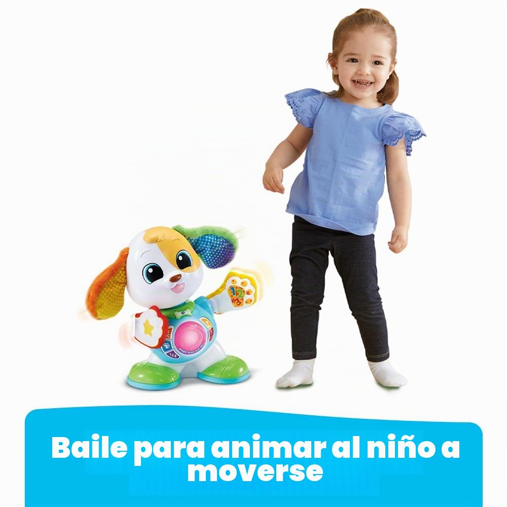 VTech – Boogie Danza Conmigo, Perro Robot Interactivo Que Baila y Canta, Juguete de bebé Brillante y Musical, Juego de Despertar Educativo, Regalo para bebé Desde 9 Meses – Contenido en francés